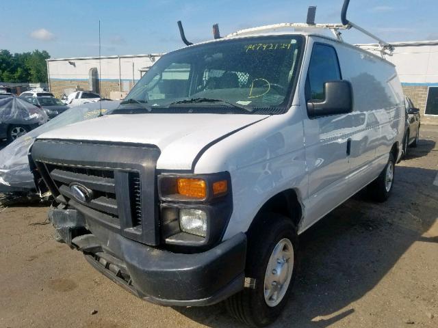 1FTNE1EW6BDA21473 - 2011 FORD ECONOLINE WHITE photo 2