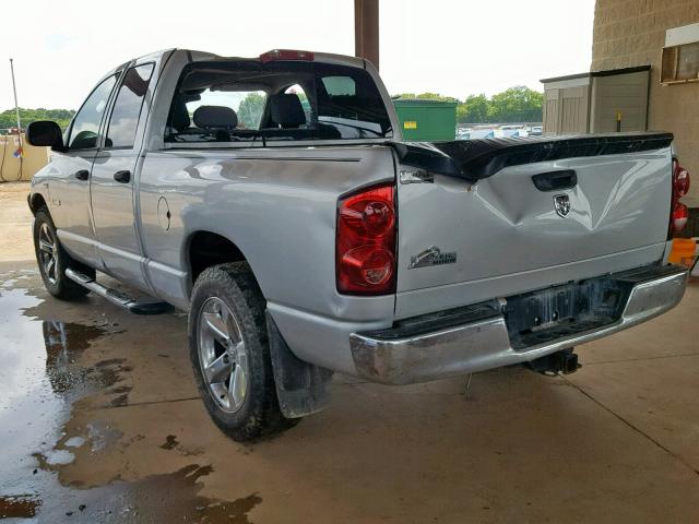 1D7HA18258S555821 - 2008 DODGE RAM 1500 S SILVER photo 3