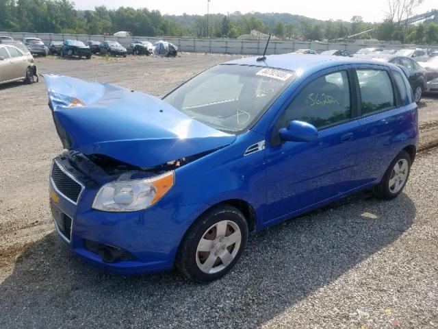 KL1TD6DE7BB147487 - 2011 CHEVROLET AVEO LS BLUE photo 2