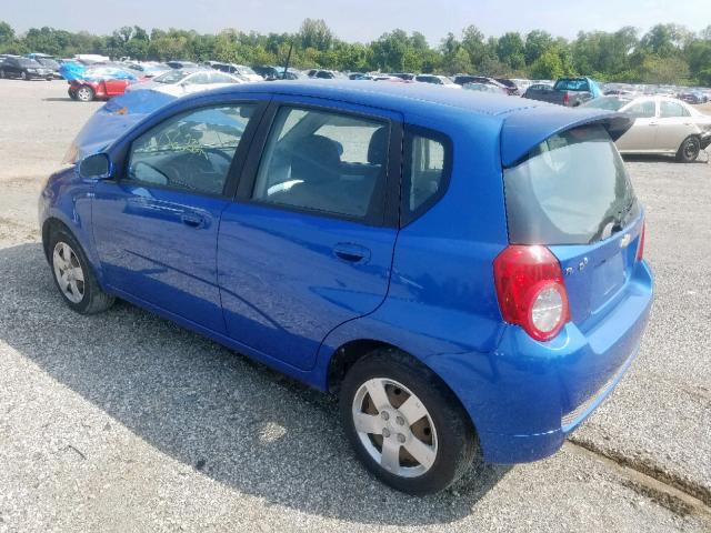 KL1TD6DE7BB147487 - 2011 CHEVROLET AVEO LS BLUE photo 3