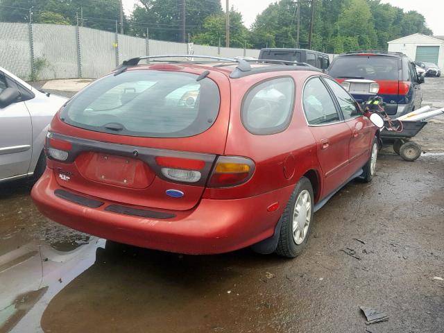 1FALP57U3TG316587 - 1996 FORD TAURUS GL MAROON photo 4