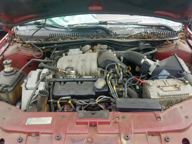 1FALP57U3TG316587 - 1996 FORD TAURUS GL MAROON photo 7