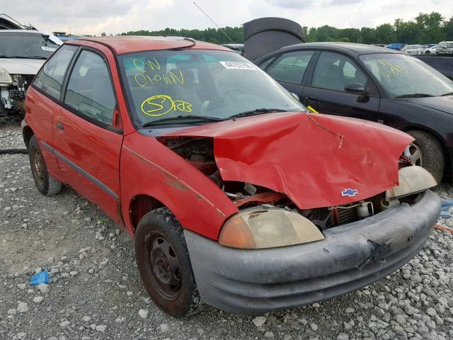 2C1MR226XY6709166 - 2000 CHEVROLET METRO RED photo 1