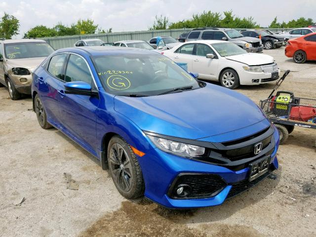 SHHFK7H55HU227306 - 2017 HONDA CIVIC EX BLUE photo 1