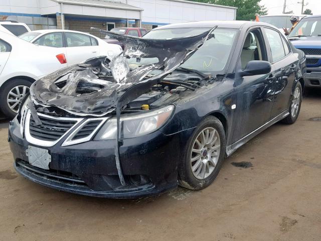 YS3FB49YX81014345 - 2008 SAAB 9-3 2.0T BLACK photo 2