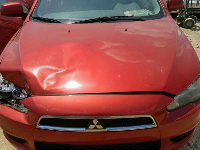 JA3AU26U48U045749 - 2008 MITSUBISHI LANCER ES RED photo 7