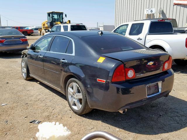1G1ZF5E73CF232773 - 2012 CHEVROLET MALIBU 3LT შავი ფოტო 3