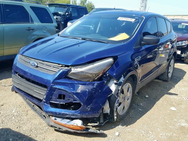 1FMCU0F7XGUB89342 - 2016 FORD ESCAPE S BLUE photo 2