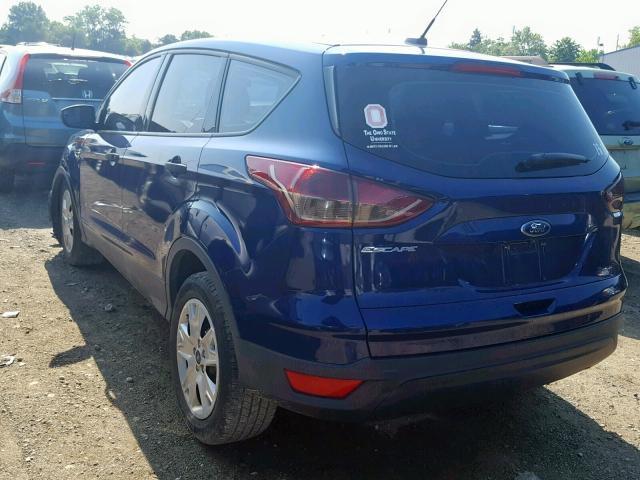 1FMCU0F7XGUB89342 - 2016 FORD ESCAPE S BLUE photo 3