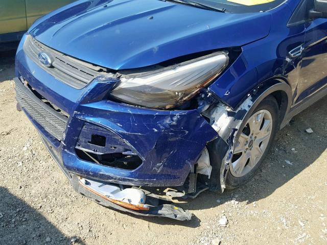 1FMCU0F7XGUB89342 - 2016 FORD ESCAPE S BLUE photo 9