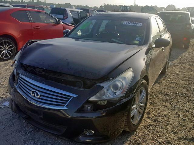 JN1CV6AP6DM305954 - 2013 INFINITI G37 BASE BLACK photo 2