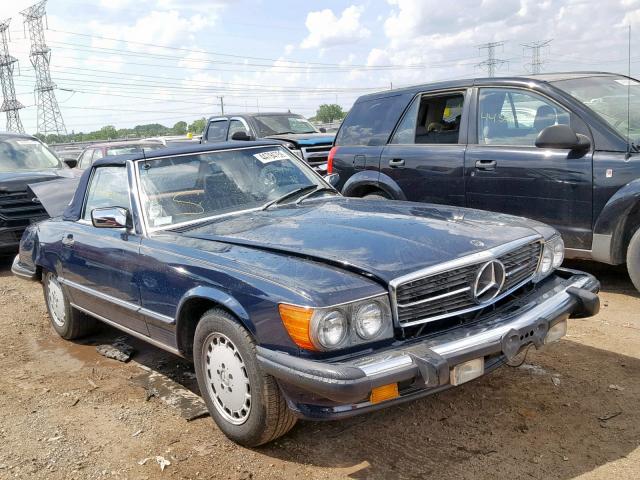 WDBBA48D2KA091868 - 1989 MERCEDES-BENZ 560 SL BLUE photo 1