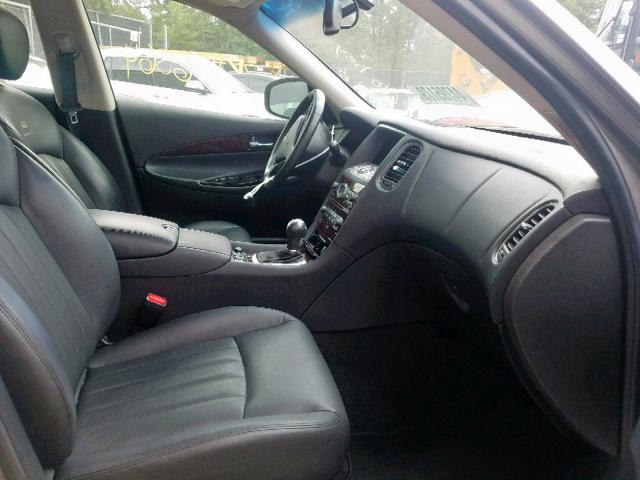 JN1AJ0HR9AM756671 - 2010 INFINITI EX35 BASE CHARCOAL photo 5