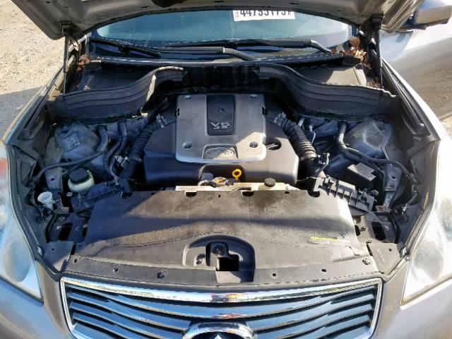 JN1AJ0HR9AM756671 - 2010 INFINITI EX35 BASE CHARCOAL photo 7