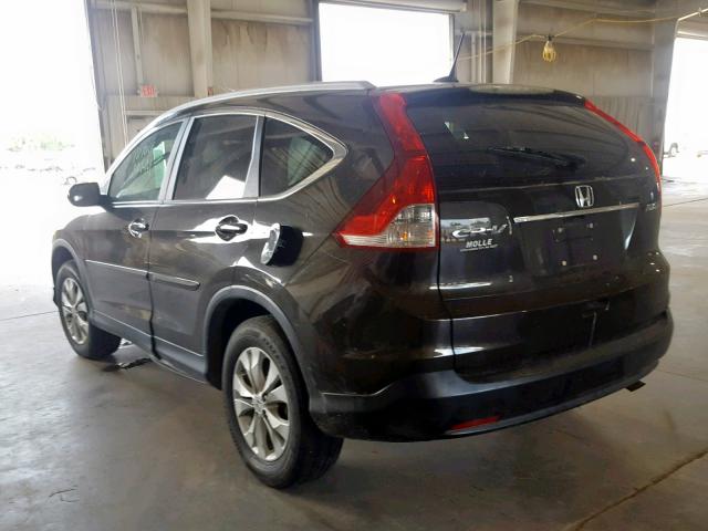 5J6RM4H74DL002269 - 2013 HONDA CR-V EXL CHARCOAL photo 3