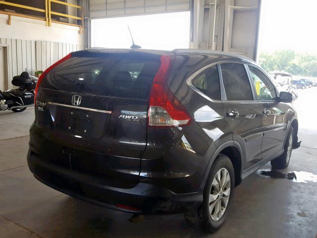 5J6RM4H74DL002269 - 2013 HONDA CR-V EXL CHARCOAL photo 4