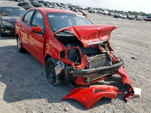 KL1TD56687B073066 - 2007 CHEVROLET AVEO BASE წითელი ფოტო 1