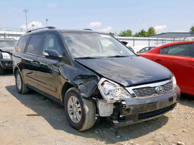 KNDMG4C70C6495248 - 2012 KIA SEDONA LX BLACK photo 1