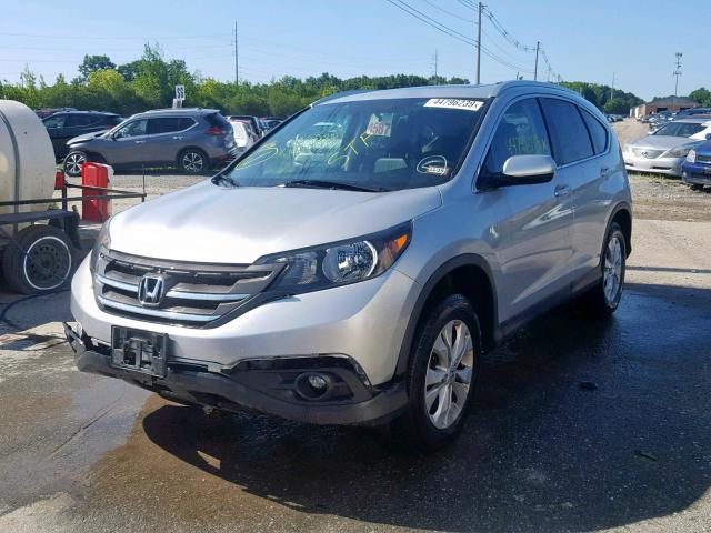 5J6RM4H70EL043970 - 2014 HONDA CR-V EXL SILVER photo 2