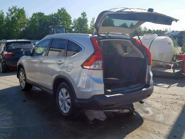 5J6RM4H70EL043970 - 2014 HONDA CR-V EXL SILVER photo 3