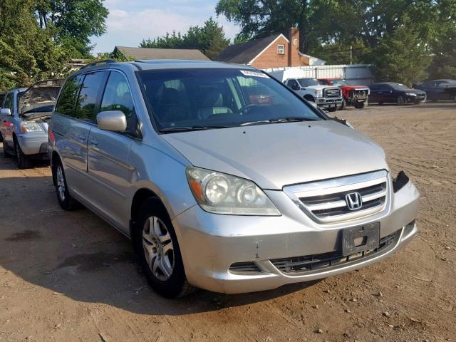 5FNRL38767B449454 - 2007 HONDA ODYSSEY EX SILVER photo 1