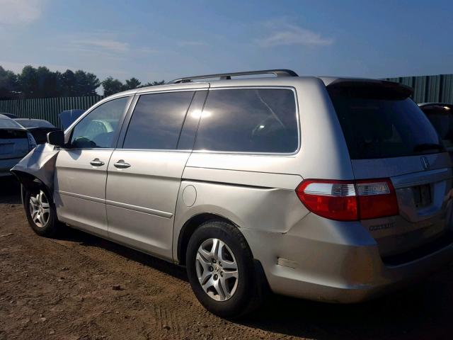 5FNRL38767B449454 - 2007 HONDA ODYSSEY EX SILVER photo 3