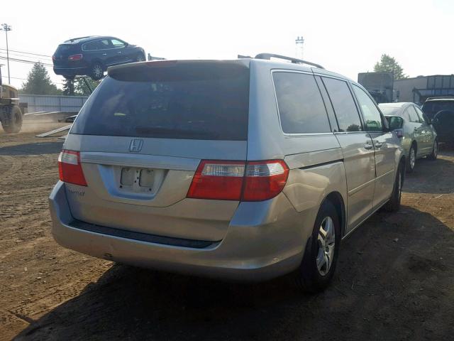 5FNRL38767B449454 - 2007 HONDA ODYSSEY EX SILVER photo 4