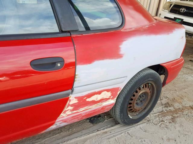 1B3ES62C4SD323801 - 1995 DODGE NEON SPORT RED photo 10