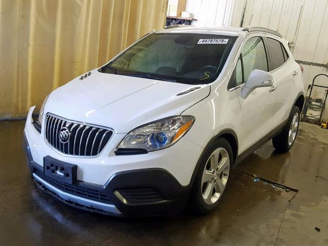 KL4CJESB9GB633479 - 2016 BUICK ENCORE WHITE photo 2