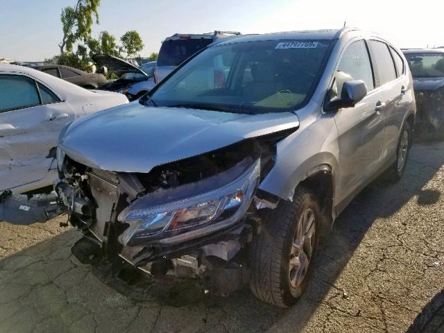 2HKRM4H74FH650529 - 2015 HONDA CR-V EXL SILVER photo 2