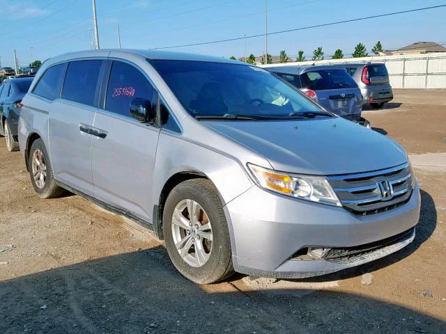 5FNRL5H24DB058802 - 2013 HONDA ODYSSEY LX SILVER photo 1