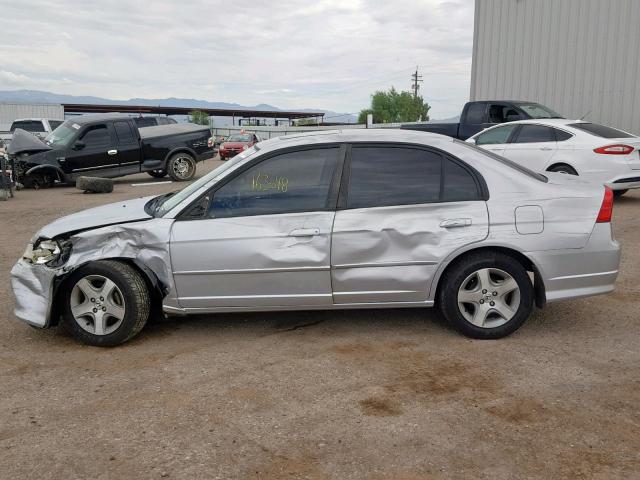 2HGES25784H546131 - 2004 HONDA CIVIC EX SILVER photo 9