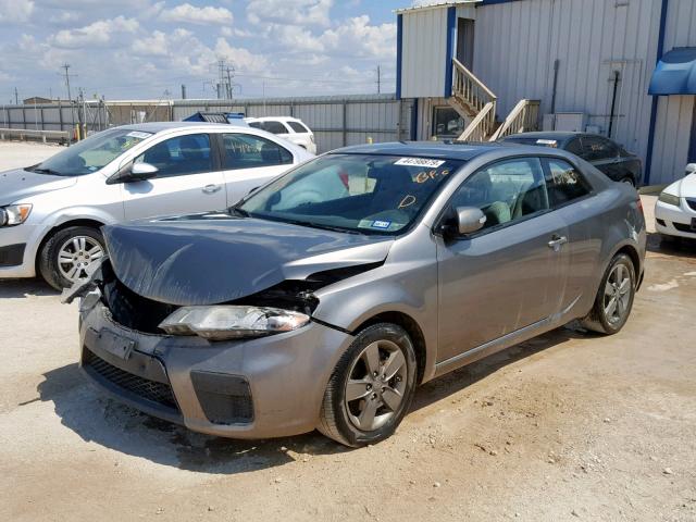 KNAFU6A27A5163490 - 2010 KIA FORTE EX SILVER photo 2