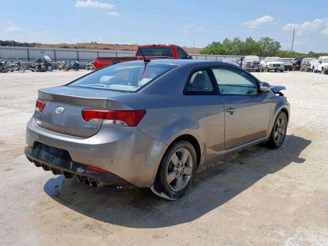 KNAFU6A27A5163490 - 2010 KIA FORTE EX SILVER photo 4