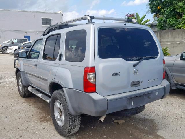 5N1ED28T62C562809 - 2002 NISSAN XTERRA XE SILVER photo 3