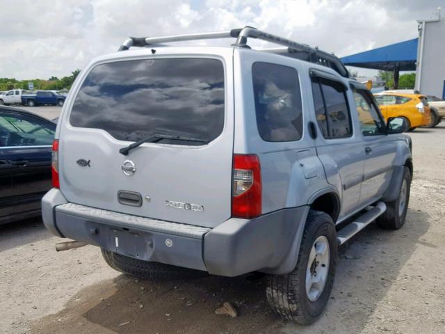 5N1ED28T62C562809 - 2002 NISSAN XTERRA XE SILVER photo 4