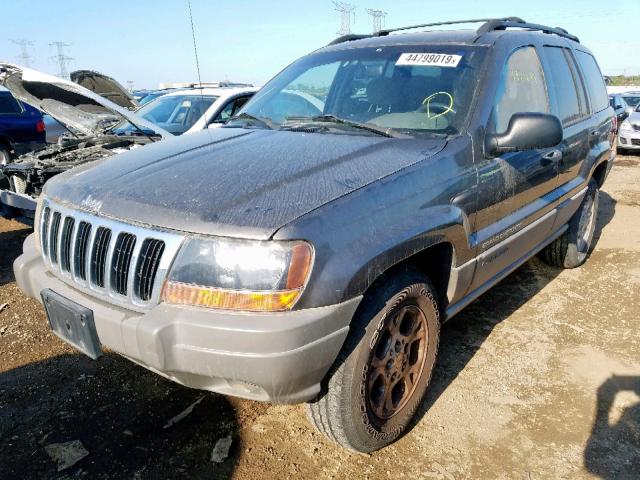 1J4GW48S9YC255714 - 2000 JEEP GRAND CHER GRAY photo 2