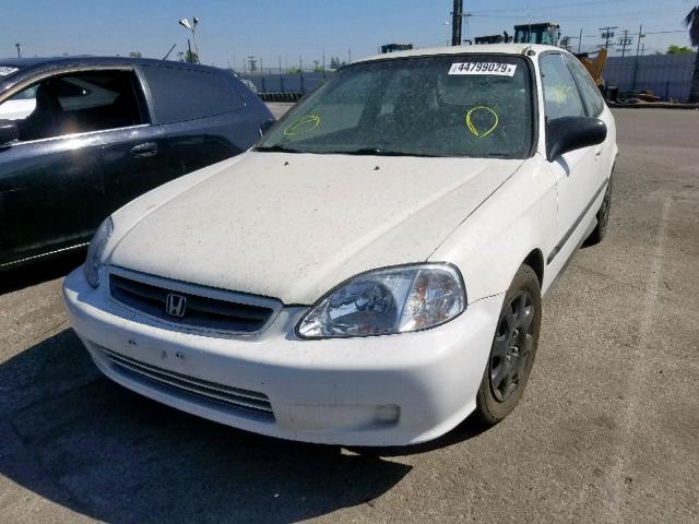 2HGEJ6442YH100497 - 2000 HONDA CIVIC DX WHITE photo 2