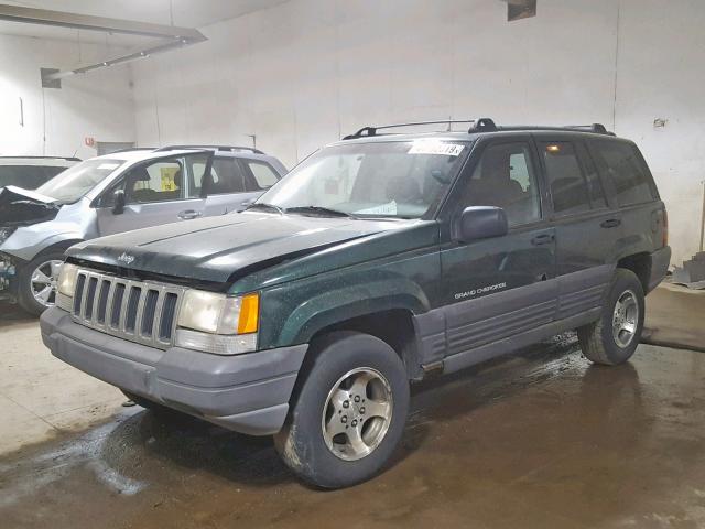 1J4EZ58S0TC112373 - 1996 JEEP GRAND CHER GREEN photo 2