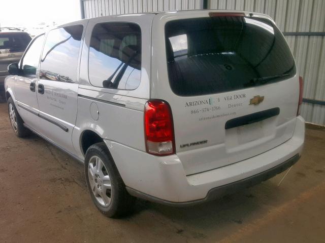 1GBDV13108D209048 - 2008 CHEVROLET UPLANDER I WHITE photo 3