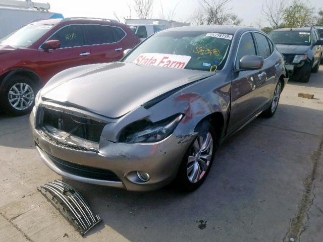 JN1BY1AR2DM604302 - 2013 INFINITI M37 X GRAY photo 2