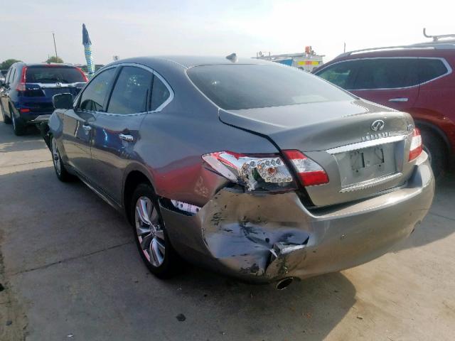 JN1BY1AR2DM604302 - 2013 INFINITI M37 X GRAY photo 3