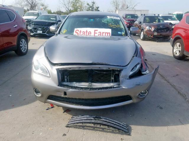 JN1BY1AR2DM604302 - 2013 INFINITI M37 X GRAY photo 9