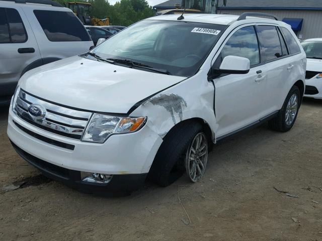 2FMDK3JC2ABB76761 - 2010 FORD EDGE SEL WHITE photo 2