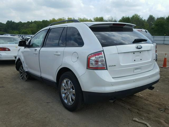 2FMDK3JC2ABB76761 - 2010 FORD EDGE SEL WHITE photo 3