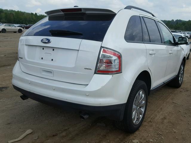 2FMDK3JC2ABB76761 - 2010 FORD EDGE SEL WHITE photo 4