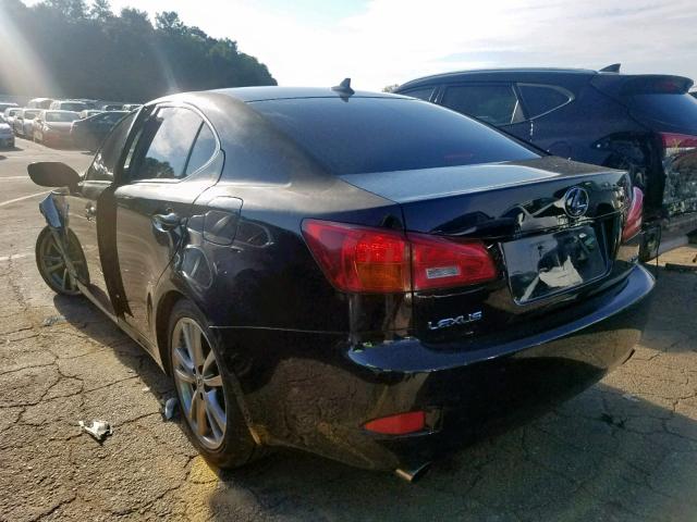 JTHBK262182061914 - 2008 LEXUS IS 250 BLACK photo 3