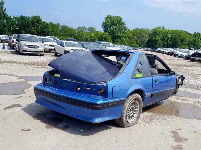 1FABP42E4JF118822 - 1988 FORD MUSTANG GT BLUE photo 4