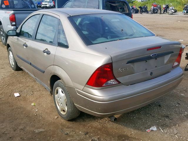 1FAFP33P33W211278 - 2003 FORD FOCUS LX TAN photo 3