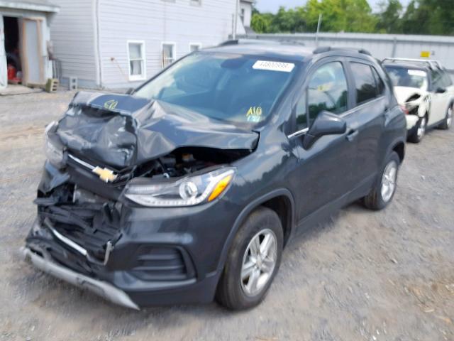 3GNCJPSB7HL280216 - 2017 CHEVROLET TRAX 1LT GRAY photo 2